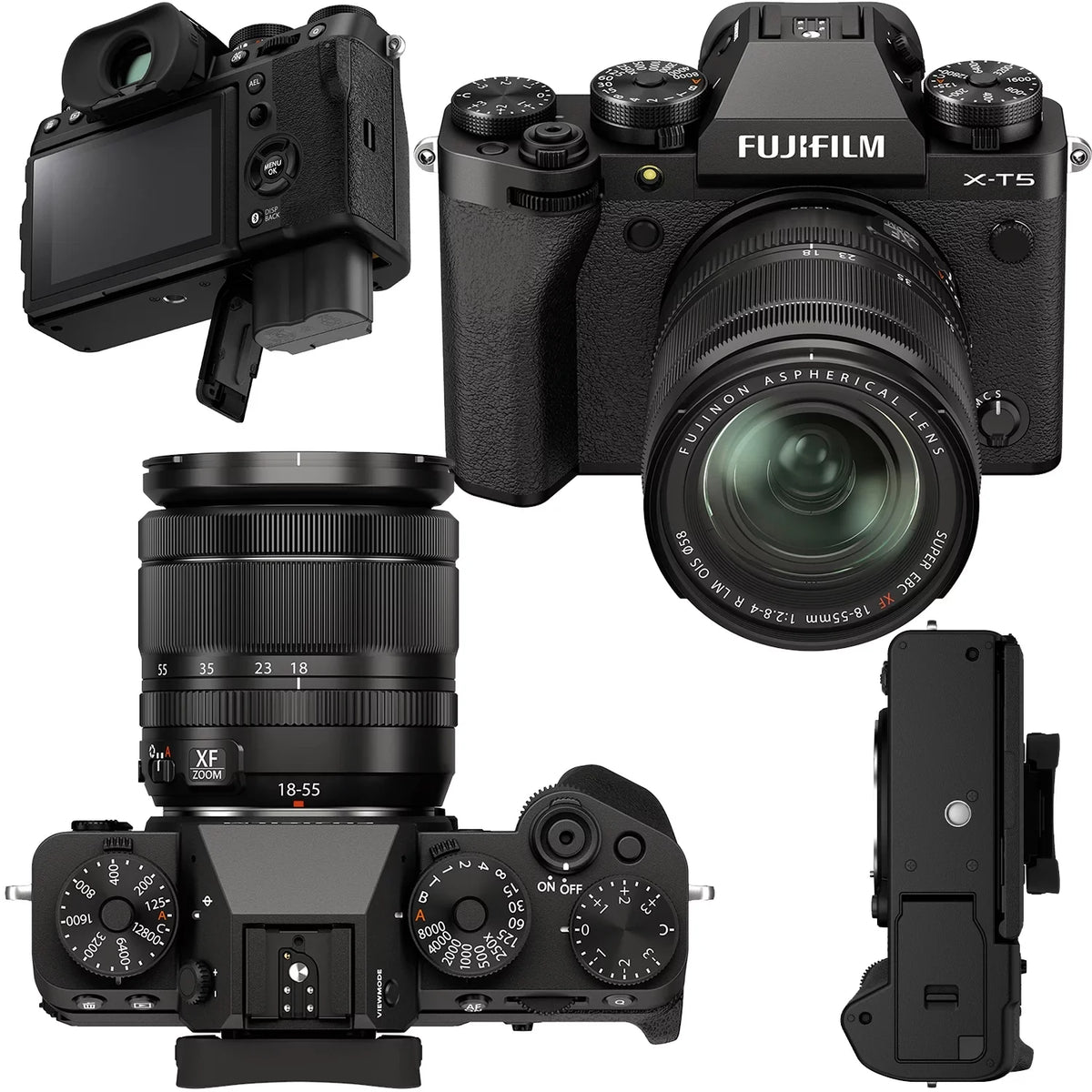 2x Bundle) (35pc Ultimaxx FUJIFILM Advanced Extreme Card, - Includes: Batteries 128GB Bundle X-T5 Replacement More (Black) 18-55mm Much Lens with & Memory