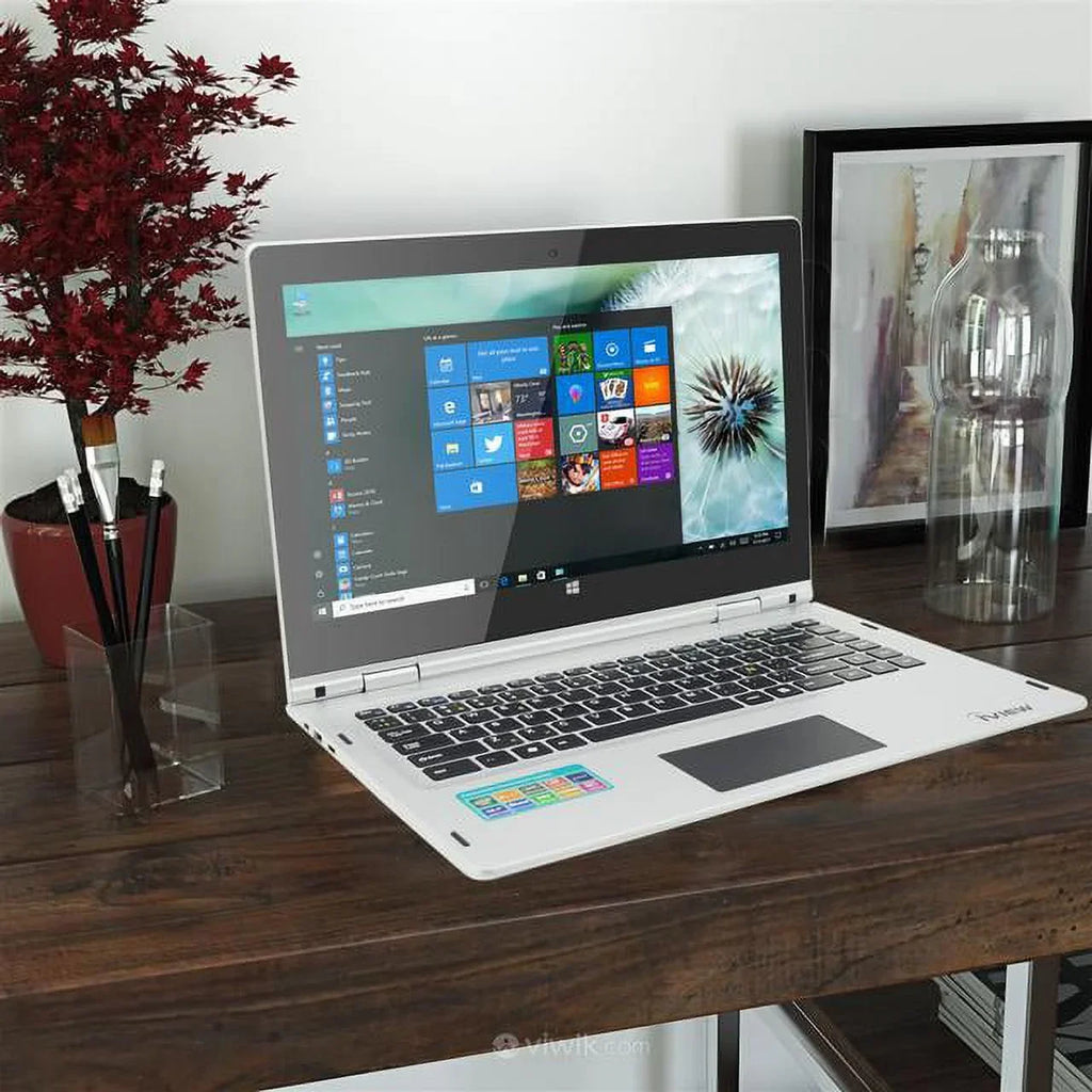 10 LTE-14.1” Pro, IVIEW Screen, High 1080 Megatron 1920 IPS 4GB/64GB Mouse 360° Resolution Windows 4G x and USB Touch