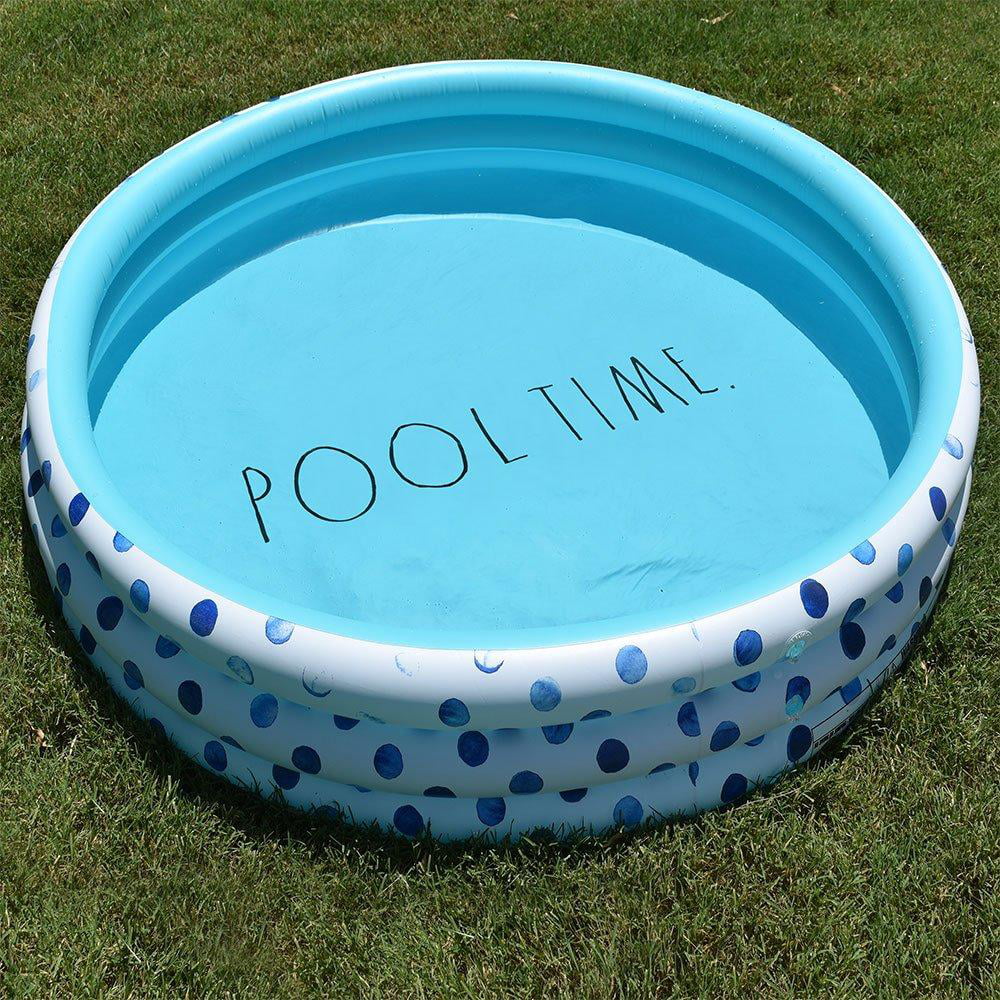 Time 38012E - Inflatable Polka Dunn Dot Pool Rae Mini Pool Indigo