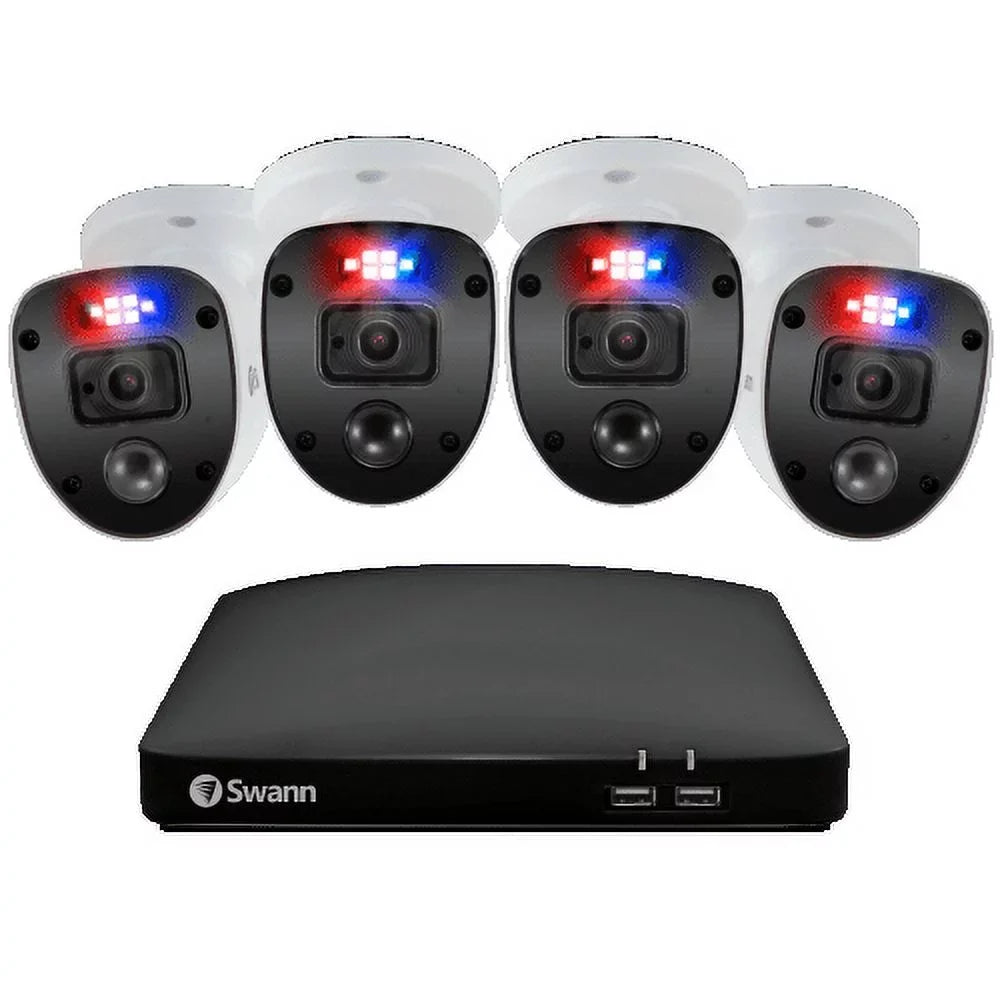 Full TB DVR Swann HDD 4 Enforcer HD 1 System, Camera 4 Channel 1080p Security