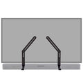 Bar - & Between & TVs Sound Vizio, Works Your ECHOGEAR TV Maximum - with with Brackets Atmos Dolby LG, Bose, Height Mounting & Compatibility Soundbar for for Speakers Adjust Depth More