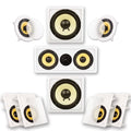Surround Speakers, Goldwood Home Audio 7.2 Inch Channels, Sound (9 White) 6.5 HD726 Speakers Acoustic Mount Flush by 7.2 In-Wall/Ceiling Theater