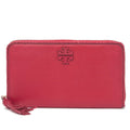 Tory Zip Around Burch Wallet Pebbled (Kir Royale) Leather Taylor Continental