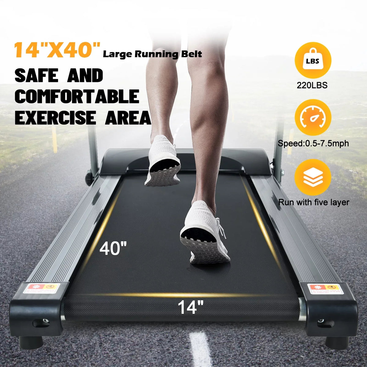 Folding for Gym Perfect Small FYC for and Ideal Home Treadmill Apartments Use