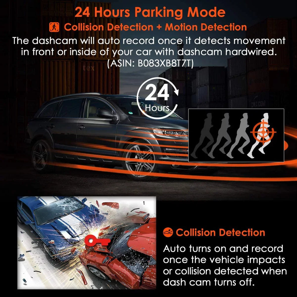 Camera Dash w/ | N2S Dash Vantrue GPS | Infrared 4K Inside Front NV Cam and