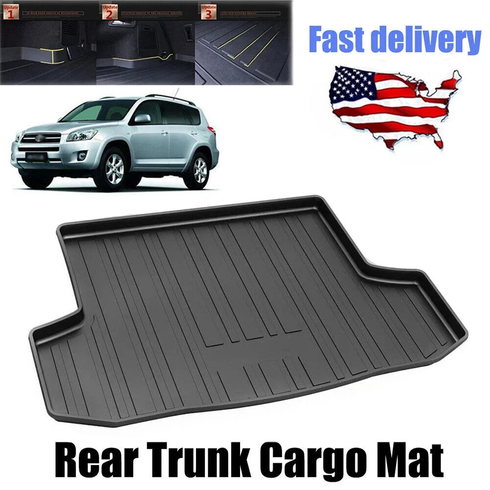 Carpet Rear 2006-2012 RAV4 for Liner to Install Easy Trunk Mat Car Cargo