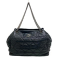 Z0005974 Pre-Owned Bubble Mark Handbag Women's Coco Chain Shoulder Black Quilt (Fair)