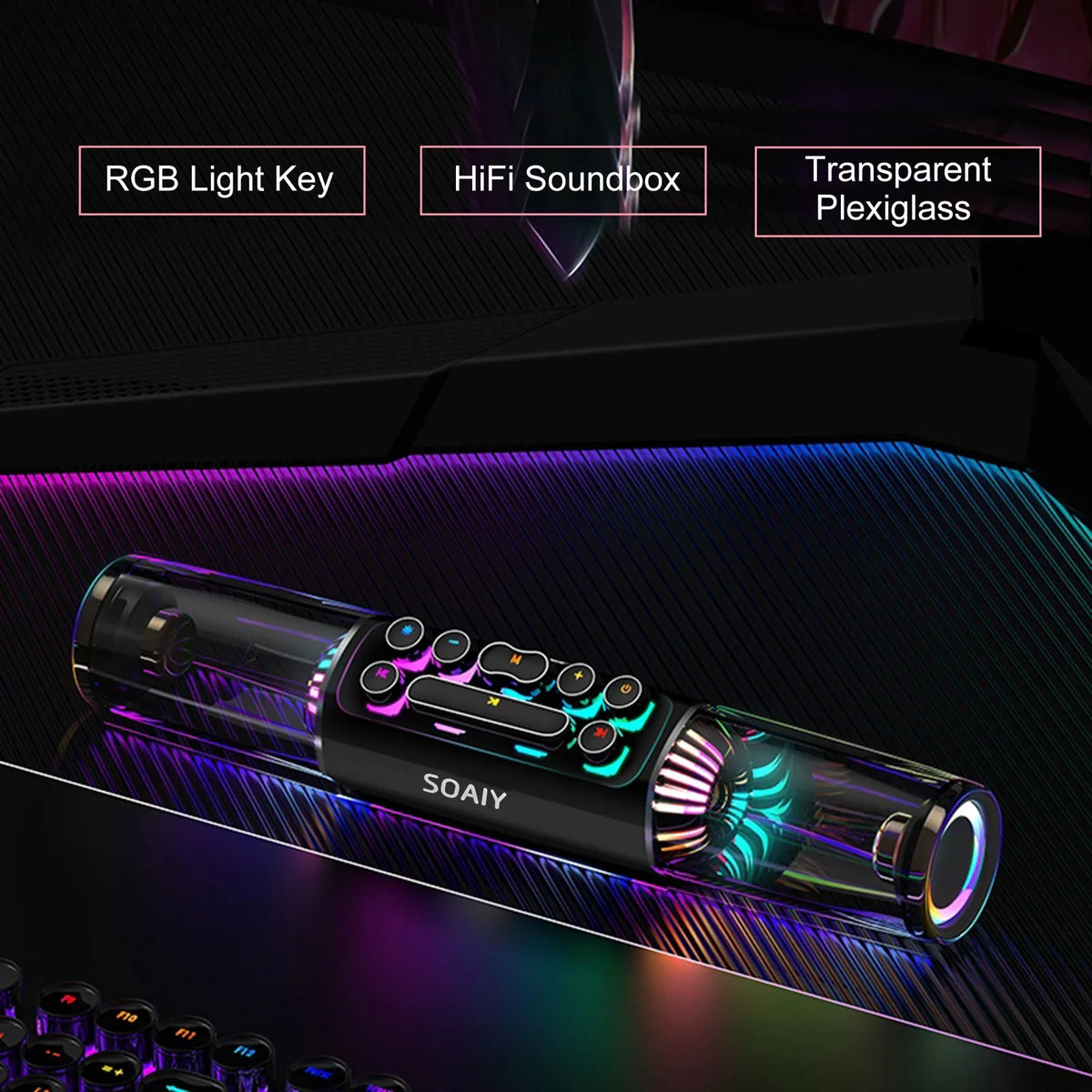 Tf Computer Sound Port Laptop Bar Audio Sound Tablet Box Soaiy Hifi Pc Stereo Player Sound Pc soaiy Lap Input Player Tablet Sound Subwoofer Box Tf Sound Bar,Sh19 Sound Key Box Pc Player