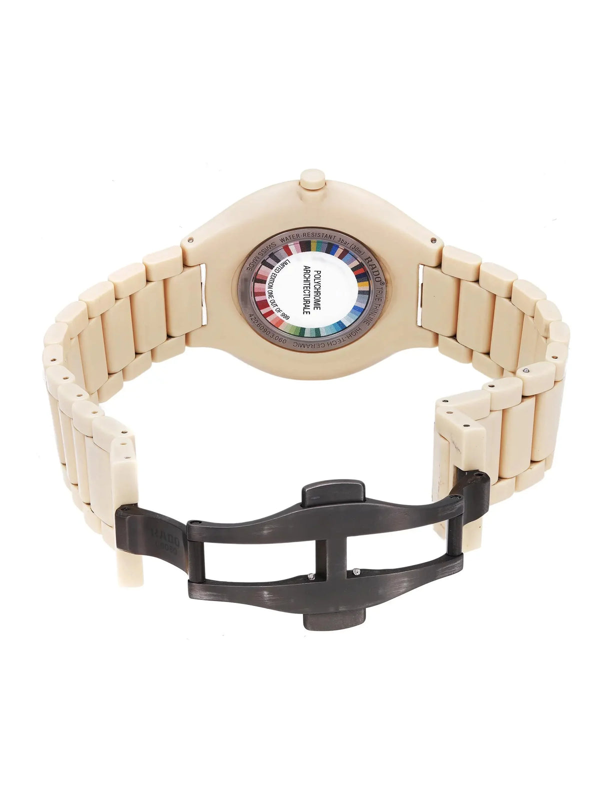 R27090602 Couleurs Watch 39mm Thinline Cream True Dial Ceramic Les Quartz Rado